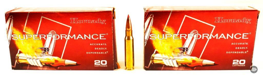 2x Boxes Hornady Super Performance .308 Win Ammo - 150gr - 40 Rounds (1 of 1)