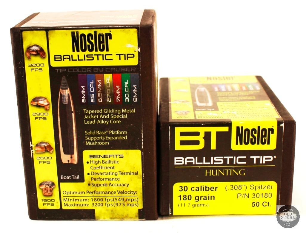 2x Boxes of Nosler Ballistic Tip .30cal Bullets - 100 Projectiles (1 of 1)