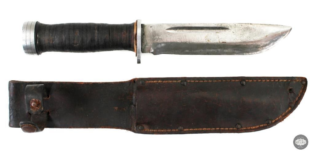 Cattaraugus 225Q Fighting Knife and Sheath (1 of 4)
