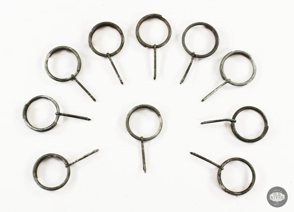 Lot of Ten Pulled Grenade Pins (1 of 2)