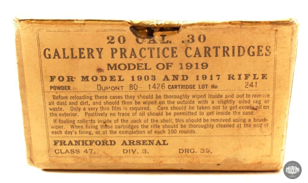 Box of 30-06 SPRG Gallery Practice Cartridges Model of 1919 (1 of 1)