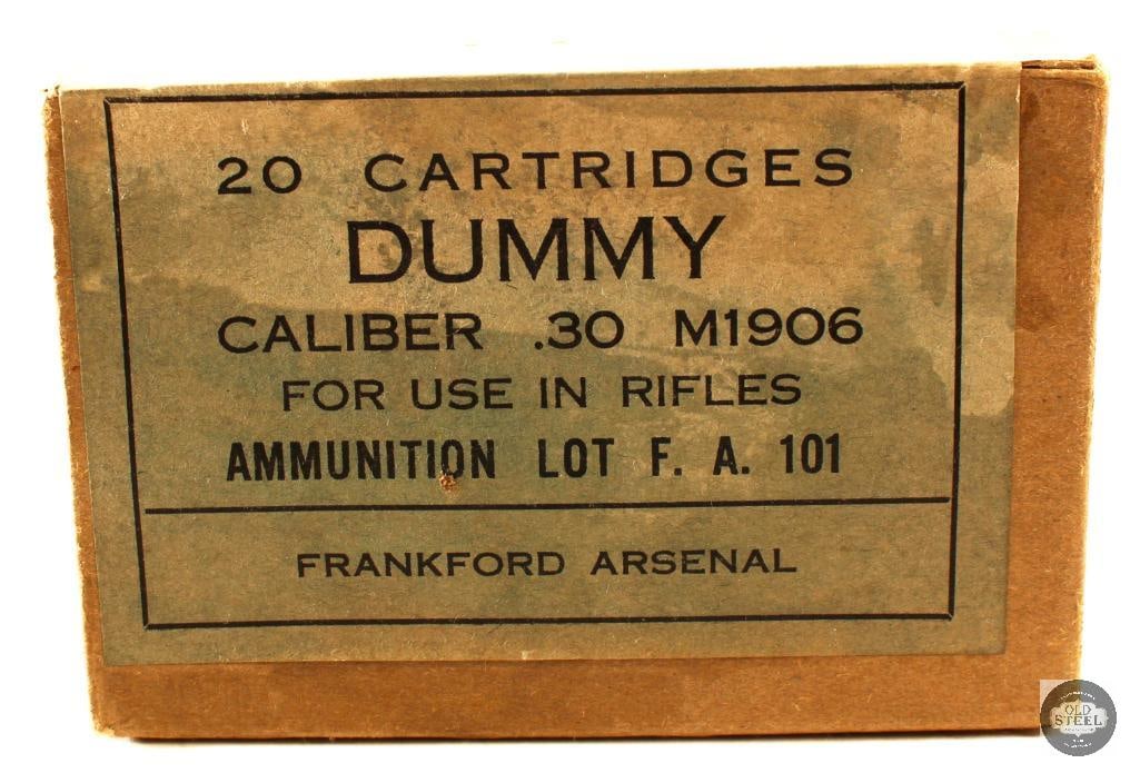 Original Box M1906 Dummy Cartridges 30-06 SPRG Frankford Arsenal (1 of 1)