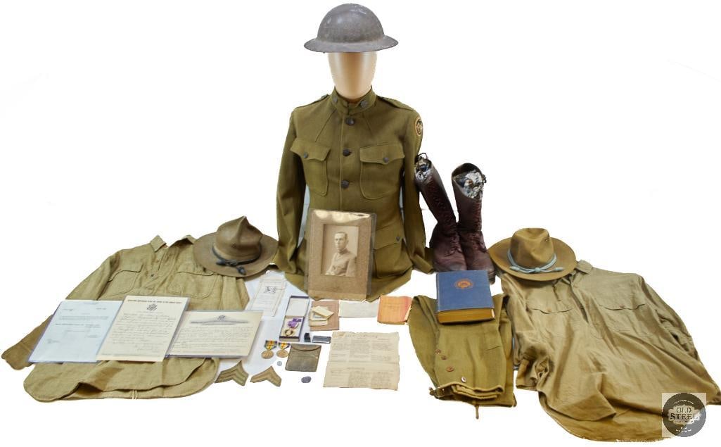 Lt. Herbert Dillion Militaria Grouping US WWI Soldier (1 of 20)
