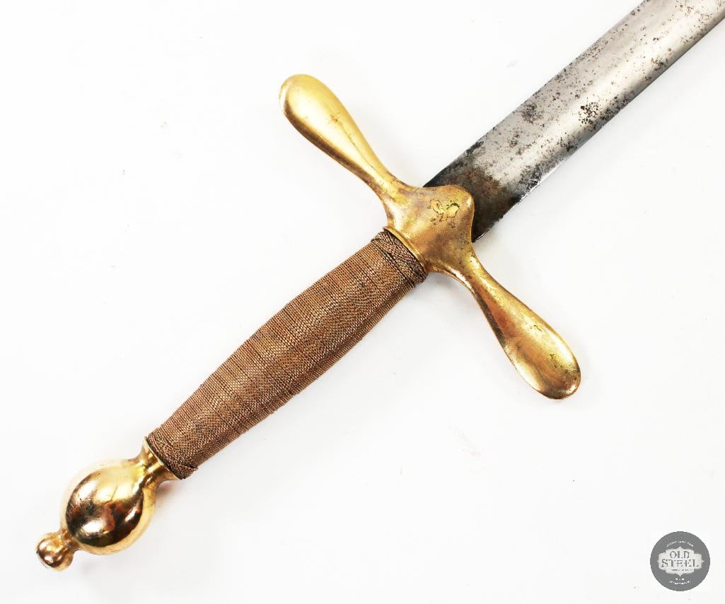 Mid 18th Century British/Scottish Straight Sword (1 of 10)