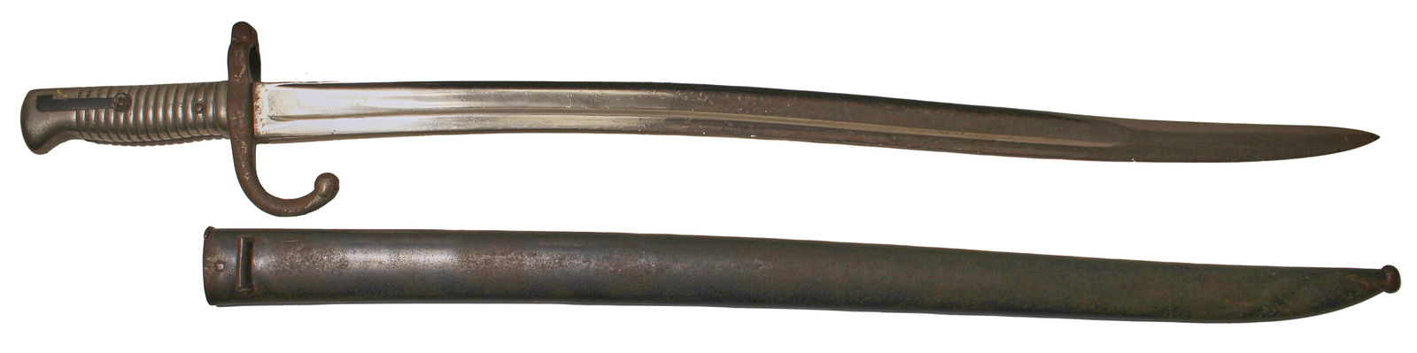 French M1866 Chassepot Yataghan Sword Bayonet with Scabbard (1 of 3)