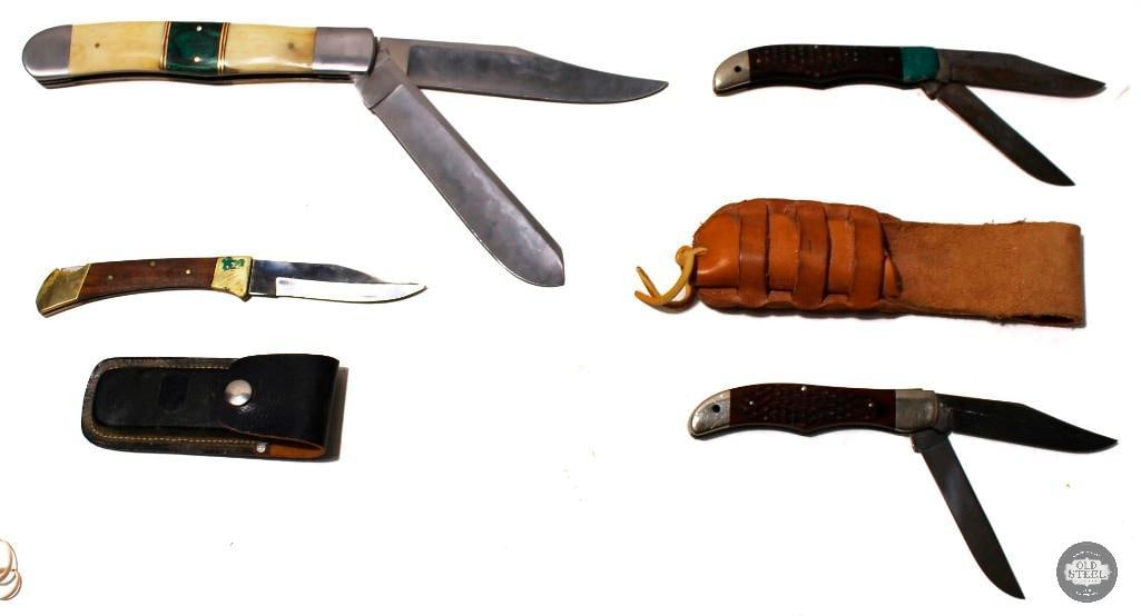 Lot of 4 Various Folding Knives (1 of 2)