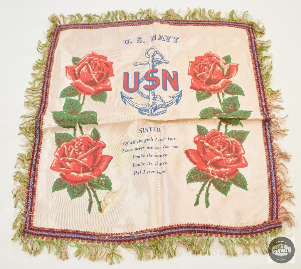 Fringed Pillowcase for US Navy (1 of 2)