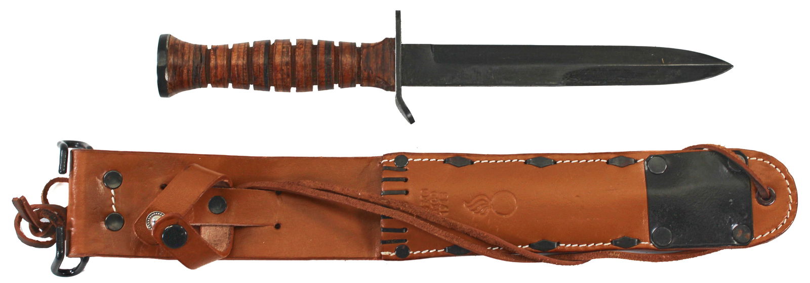 US M3 Fighting Knife and M6 Leather Sheath (1 of 3)