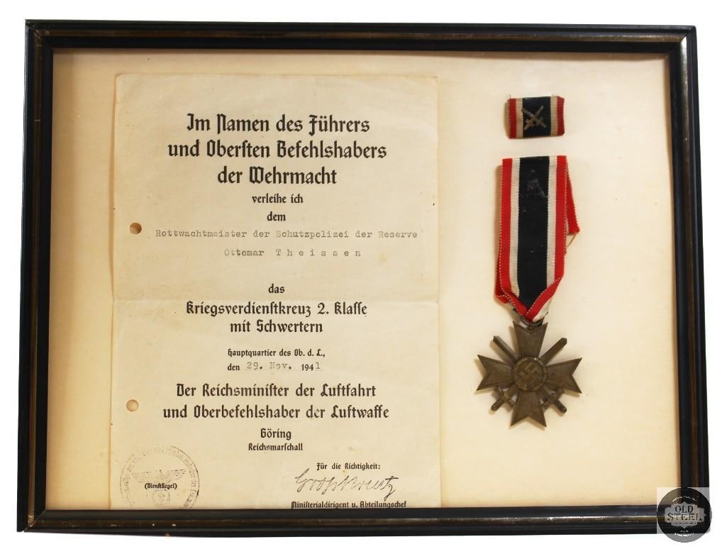 War Merit Cross 2nd Class with Official Presentation Paperwork (1 of 4)