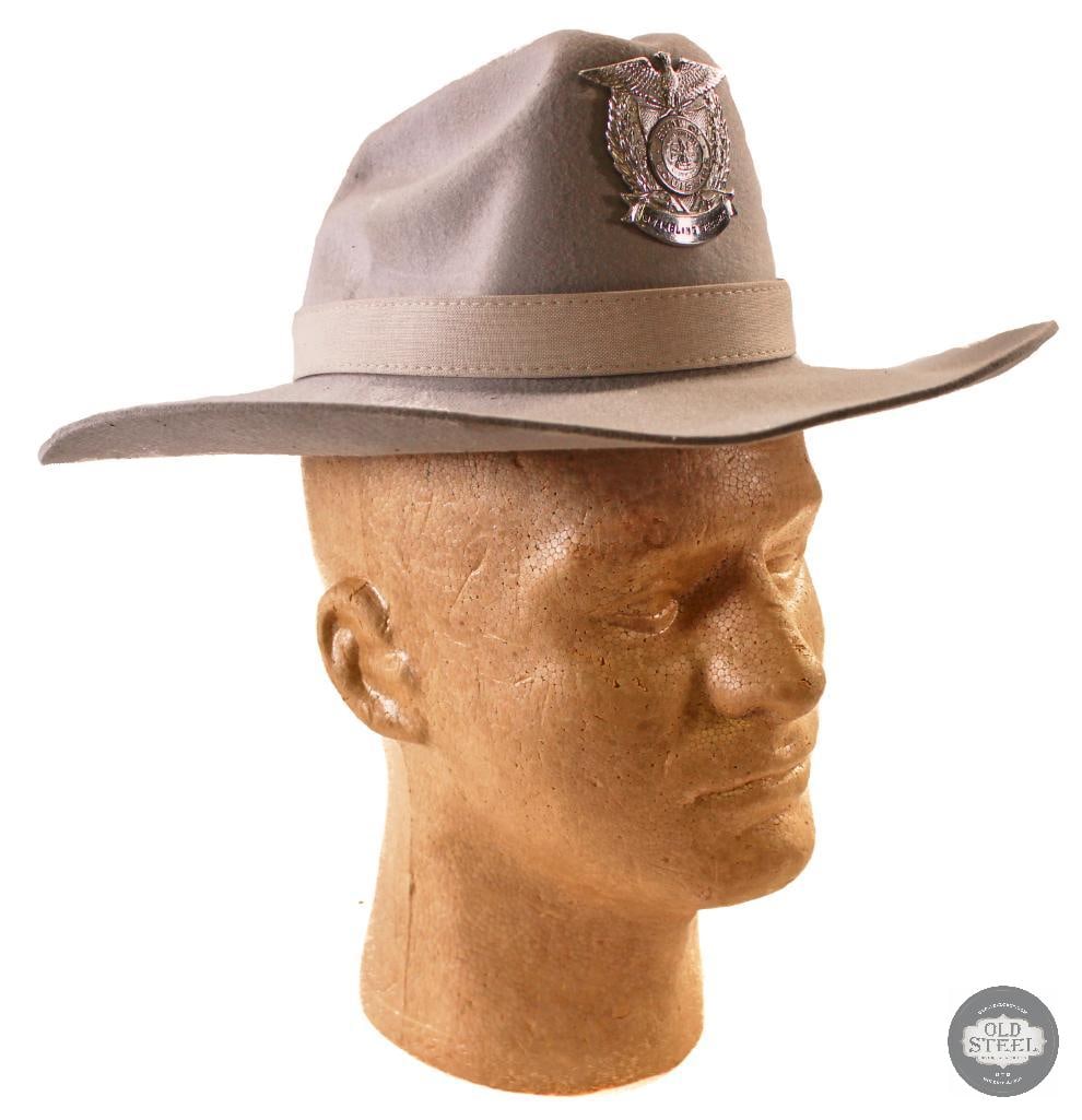 Louisiana Gambling Security Western Hat - 6 3/8 - MHT: For your bidding pleasure is a Light Grey Louisiana Gambling Security Western Hat. It is sized at 6 3/8 and manufactured by MHT. THIS ITEM IS AS PICTU