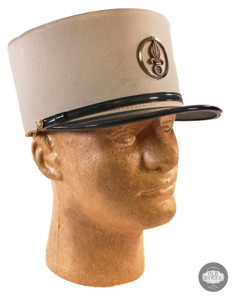 Kepi Blanc of the French Foreign Legion - 57: Take a look at this Kepi Blanc of the French Foreign Legion. The size is 57. THIS ITEM IS AS PICTURED WITH NO FURTHER ATTACHMENTS. ALL SALES ARE FINAL
