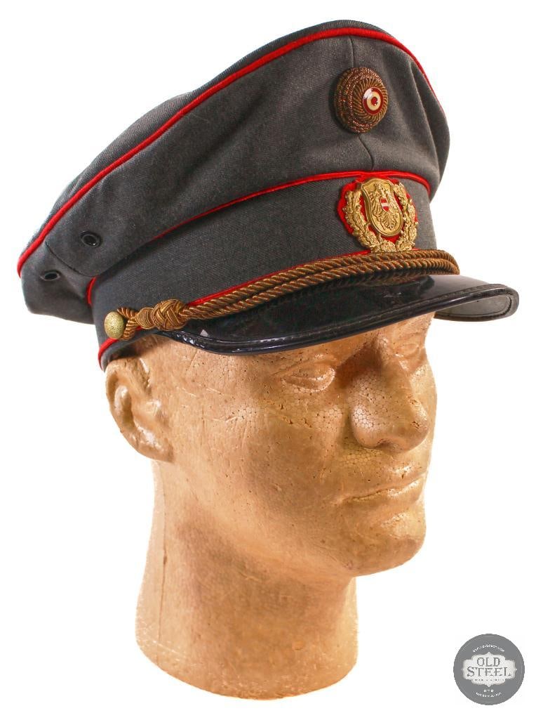 Austrian Police Visor Cap with Name "Anderl" - 13 - Litto Kappe (1 of 2)