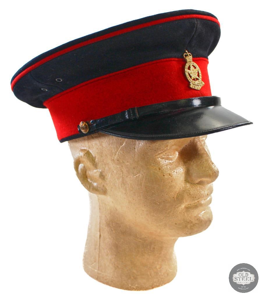 Royal Montreal Regiment Visor Cap with Name "Lieut. AWD Swan" (1 of 2)