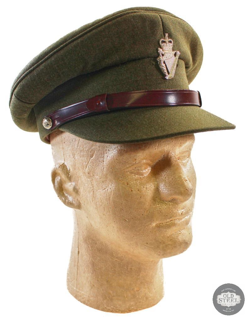 Royal Irish Regiment Visor Cap with Name "Robertson" - Stokes Cap & Regalia (1 of 3)