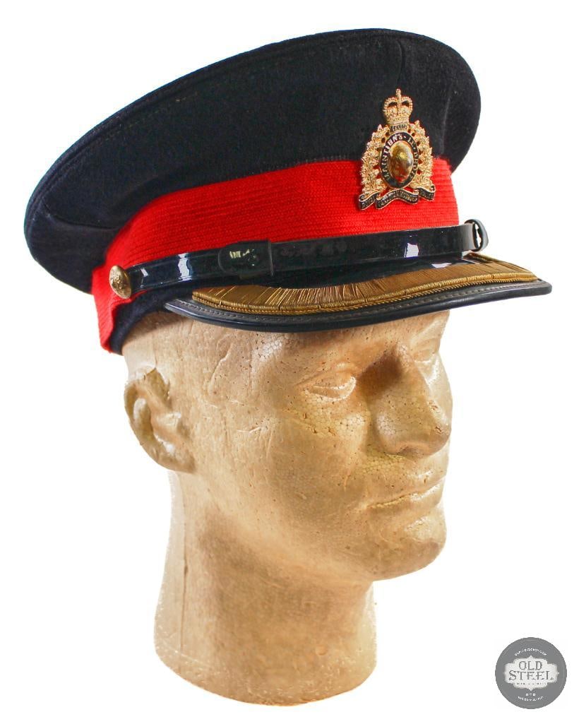 Black and Red Royal Canadian Mounted Police Visor Cap: Discover this Black and Red Royal Canadian Mounted Police Visor Cap. THIS ITEM IS AS PICTURED WITH NO FURTHER ATTACHMENTS. ALL SALES ARE FINAL. PLEASE