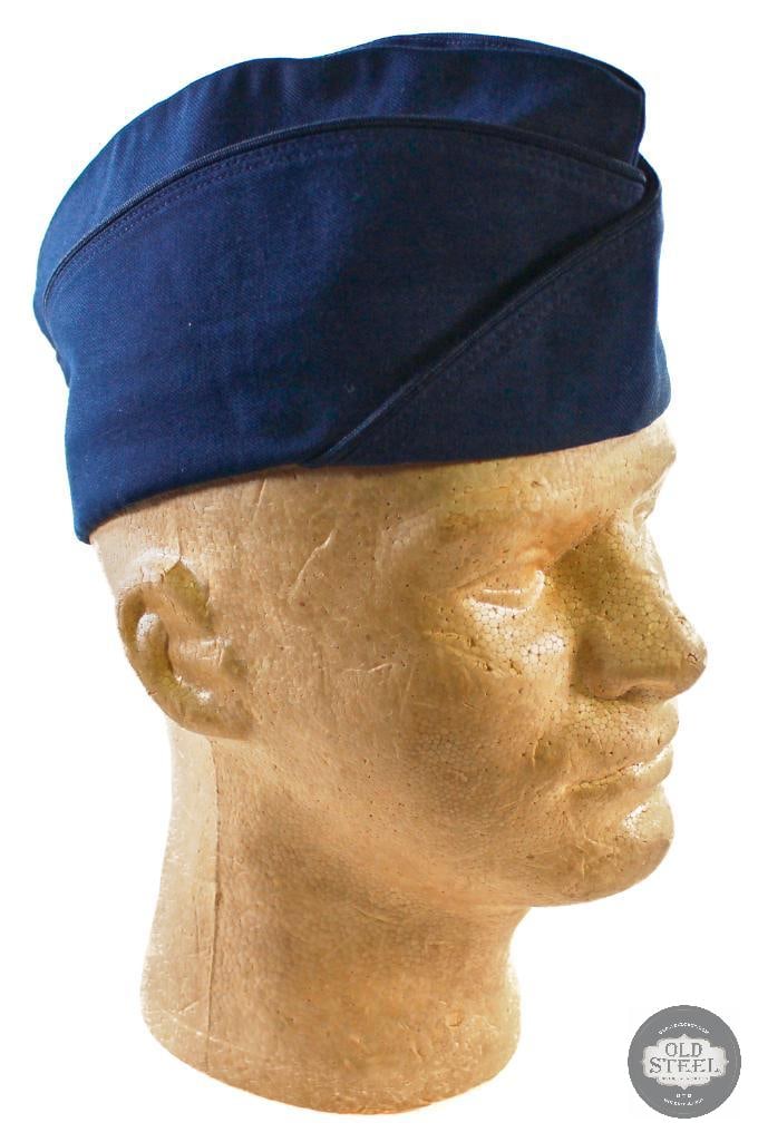 Blue Side Cap - 7 1/8 - DSCP: Up for bid here is a Blue Side Cap. The size is 7 1/8, and it is crafted by DSCP. THIS ITEM IS AS PICTURED WITH NO FURTHER ATTACHMENTS. ALL SALES ARE