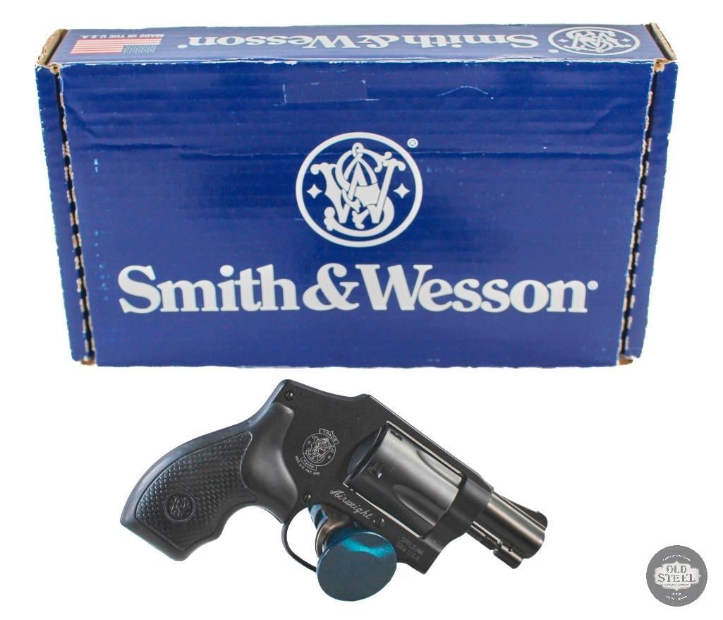 S&W 442-2 Airweight 38 Spl +P Revolver Double Action Only 2 in Barrel: Up for auction is a Smith & Wesson Model 442-2 Airweight chambered in 38 Spl +P. This micro sized revolver is in excellent shape with a 2 inch barrel with sharp reflective rifling. The action is g