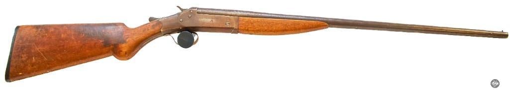 Stevens .410ga Break Action Single Shot Shotgun - C&R: The shotgun locks up tight and has a good bore. The finish shows patina and typical wear from time and use. 26 inch barrel.&nbsp; &nbsp;  THIS ITEM IS AS PICT
