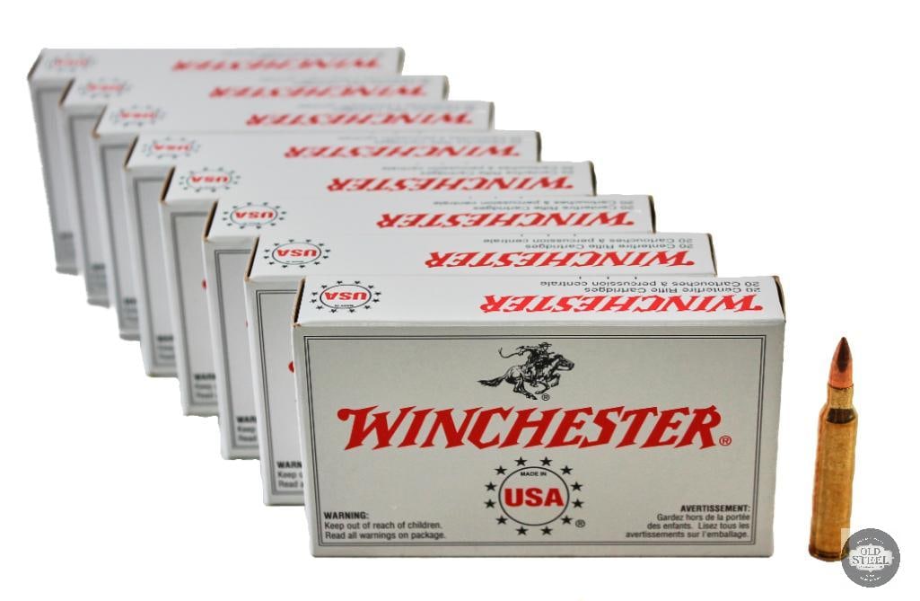 8 Boxes Winchester .223 62gr FMJ Ammunition - 160rds: 8 Boxes Winchester .223 62gr FMJ Ammunition - 160rds THIS ITEM IS AS PICTURED WITH NO FURTHER ATTACHMENTS. ALL SALES ARE FINAL. PLEASE REFER TO THE AU