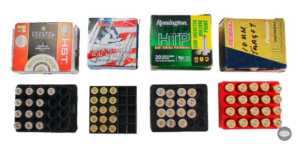 Lot of 4 boxes various ammo 3 .380 JHP & 1 10mm (1 of 1)