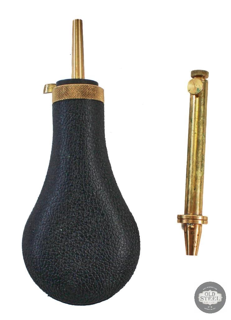 Powder Flask and Brass Powder Measure (1 of 2)