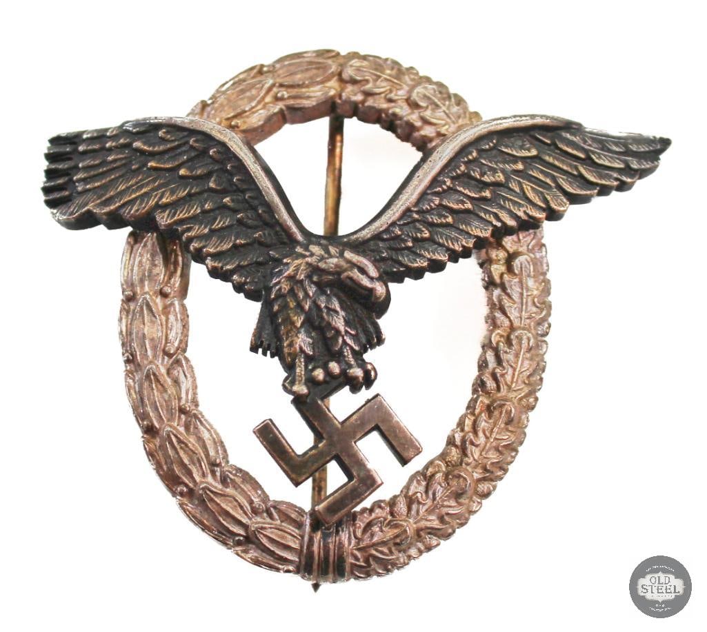 Original Luftwaffe Pilot/Observer Badge - WWII Germany (1 of 3)