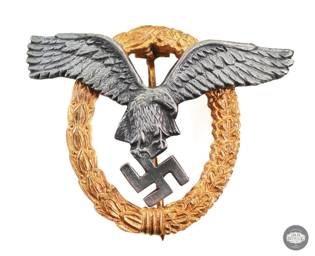 Original Luftwaffe Pilot/Observer Badge - WWII Germany (1 of 2)