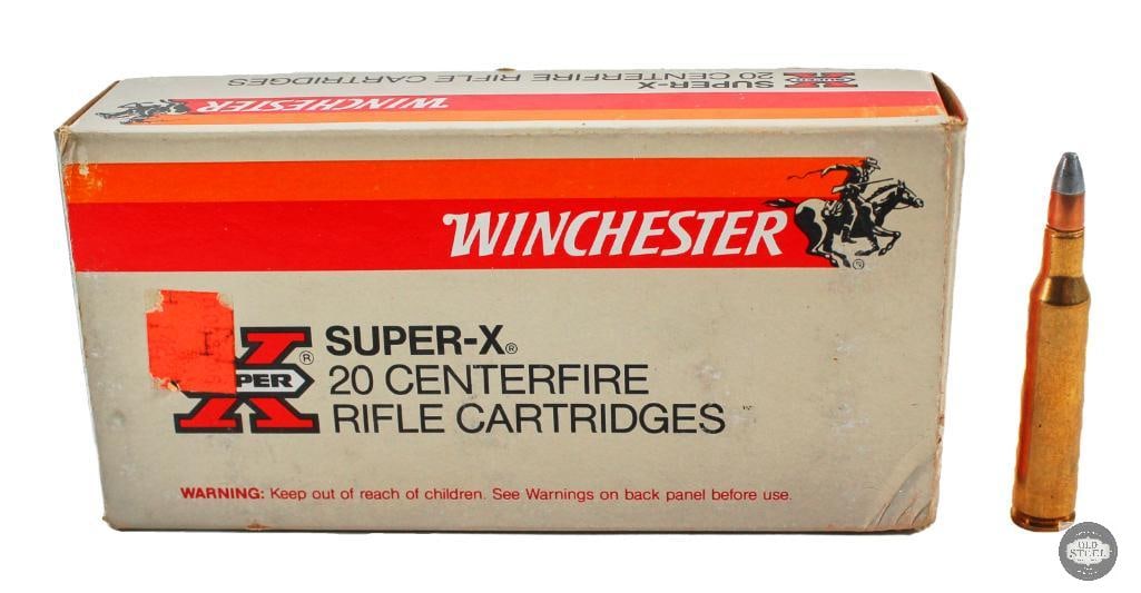 Box of Winchester Super-X 257 Roberts 100gr Silvertip Ammunition - 20rds: Box of Winchester Super-X 257 Roberts 100gr Silvertip Ammunition - 20rds 6 x 3 x 1.5 THIS ITEM IS AS PICTURED WITH NO FURTHER ATTACHMENTS. ALL SALES ARE FINA