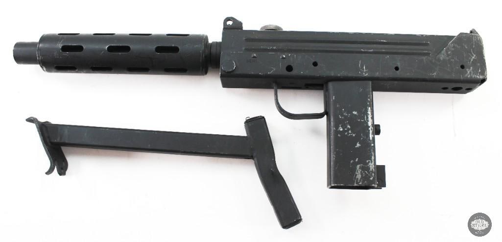 Cobray M-11 / Nine 9mm Pistol W/ Barrel Shroud & Stock - FFL: Up for auction is a Cobray M-11 / Nine chambered in 9mm. This pistol is a semi auto variant of the famous submachine gun from the 80s. The pistol has a nice bore, but is missing some components, thus