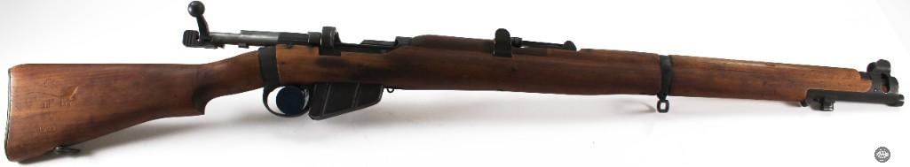 Enfield SMLE III* .303 British Rifle - 1942 - C&R: Here we have an Enfield SMLE III* rifle chambered in .303 British. The bore is in good condition with good rifling. Both the steel and wood finish are in good condition with expected and typical patin
