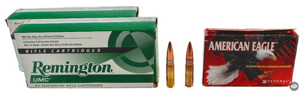 2 Boxes Remington UMC 300 AAC Blackout 120gr OTFB and 1 Box Federal 150gr - 60rds (1 of 1)