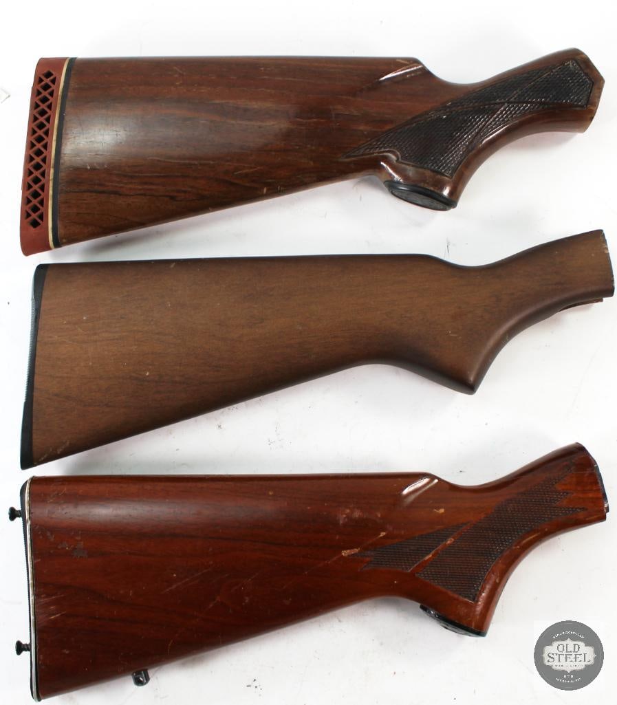Lot of 3 Different Shotgun Stocks - Remington and Winchester (1 of 2)