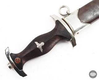 SA RZM Dagger with Scabbard - M7/85 WWII German