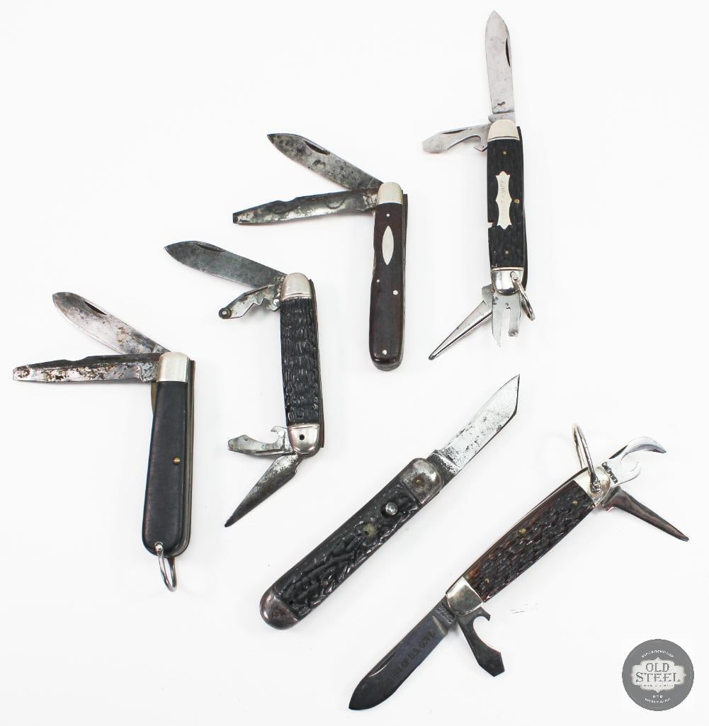 Lot of 6 Folding Knives (1 of 2)