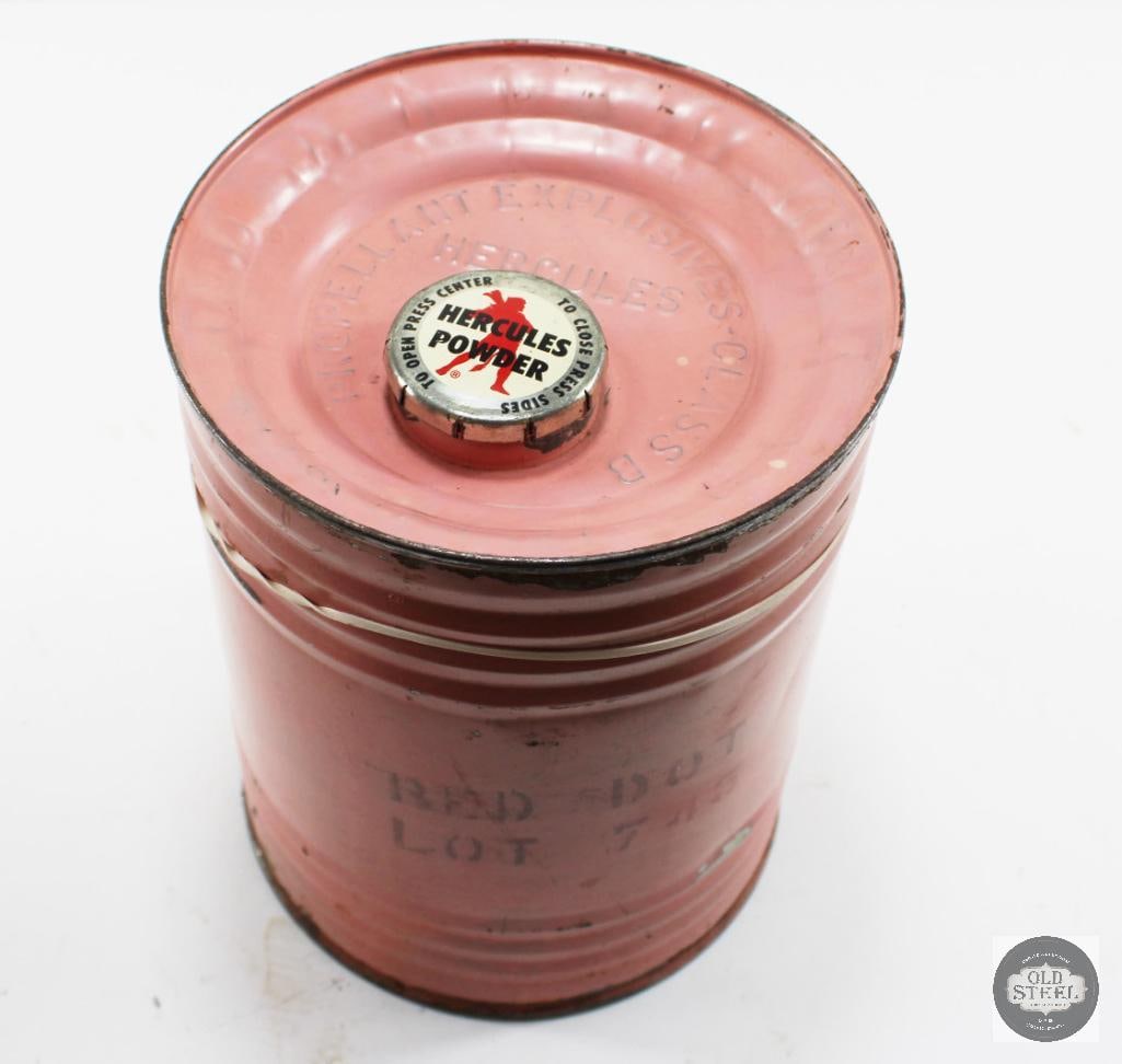 Vintage Empty Powder Can: Vintage Empty Powder Can 8 1/8" x 6 1/4" THIS ITEM IS AS PICTURED WITH NO FURTHER ATTACHMENTS. ALL SALES ARE FINAL. PLEASE REFER TO THE AUCTION DE