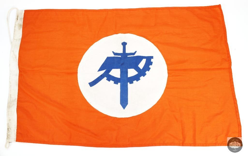 Verdinaso Party Flag - 1940 - 3ft x 2ft: Up for auction is a Belgian 'Verdinaso' or 'Dinaso' party flag, which is short for "Verbond van Dietsche Nationaal-Solidaristen" or Union of Dutch National Solidarists. This was
