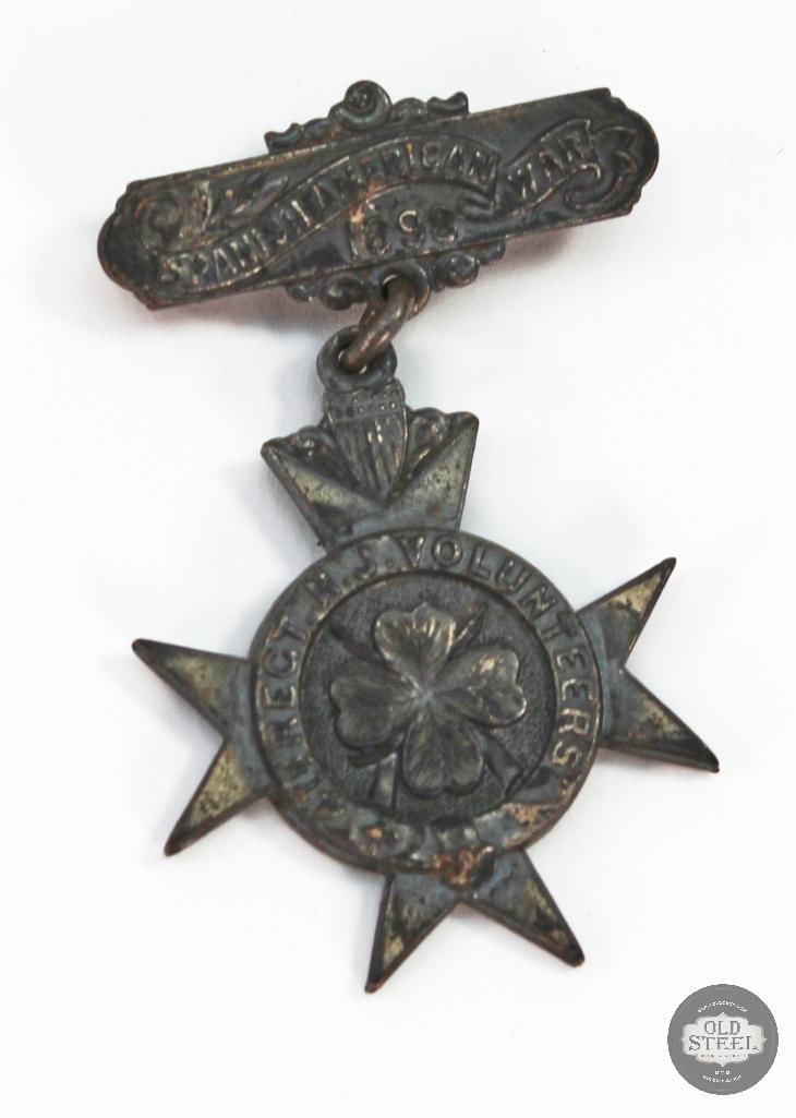 4th Regiment NJ Volunteers Medal - Spanish American War 1898 - Named (1 of 2)