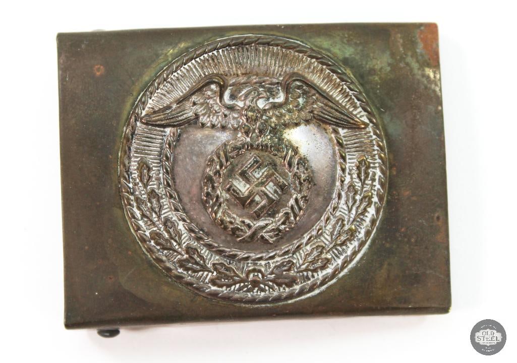 WWII NSDAP Enlisted Brass Belt Buckle (1 of 2)