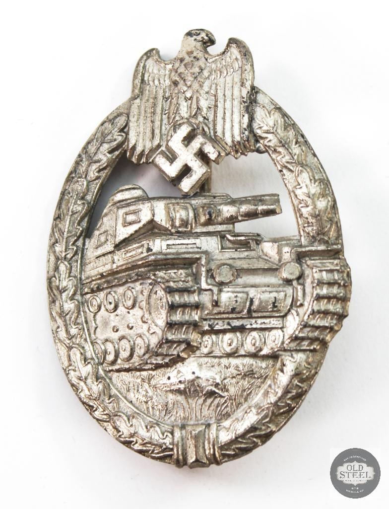 WWII German Panzer Assault Badge Silver (1 of 2)