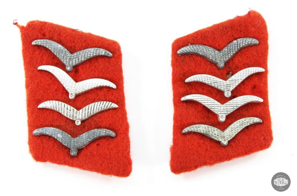 Original Luftwaffe EM/NCO Flak Artillery Collar Tabs - WWII Germany (1 of 2)