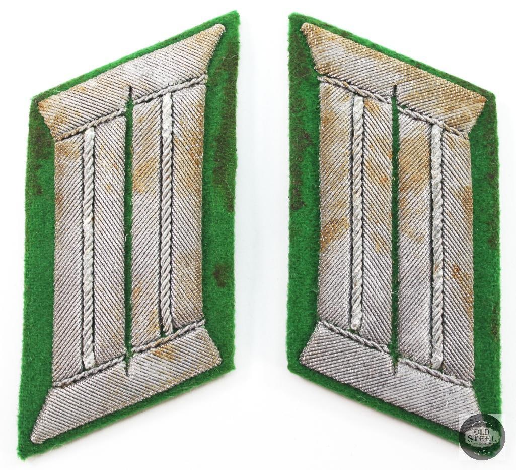 Wehrmacht German Army Infantry Officer Collar Tabs WWII (1 of 2)