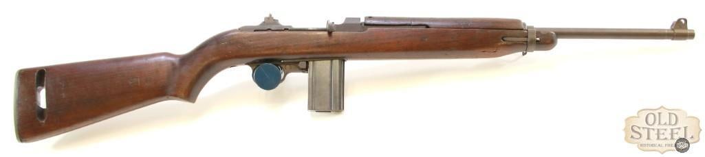 Saginaw SG M1 Carbine 30 Carbine MFG 1943 C&R WWII: Up for auction is a rare Saginaw SG M1 Carbine chambered in 30 cal carbine. The date of manufacture on this rifle is 1943. The barrel measures 18 inches and features sharp, reflective rifling. Length