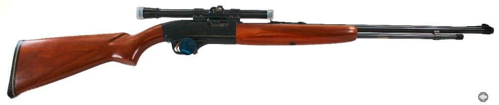 Hawthorne 880 22LR Rifle with Hawthorn 4x Scope FFL: Hawthorne Model 880 rifle in 22LR. Great condition of bore with crisp rifling. Finish of the wood and metal are also good. Cycles well! THIS ITEM IS A