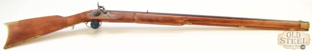 Traditions Kentucky 50 Cal Black Powder Muzzle Loader ANTIQUE: Up for auction is an Traditions Kentucky black powder muzzle loading rifle chambered in 50 cal. The rifle sports a 33.5 inch barrel with sharp reflective rifling. The stock has a length of pull of 13 