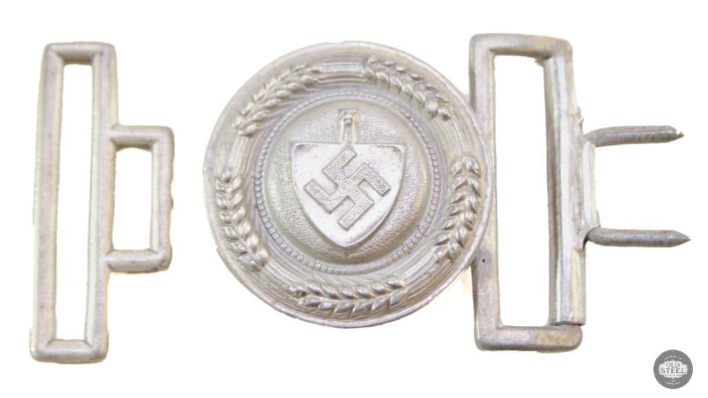 Original Reichsarbeitsdienst (RAD) Officer's Belt Buckle: Original Reichsarbeitsdienst (RAD) Officer's Belt Buckle THIS ITEM IS AS PICTURED WITH NO FURTHER ATTACHMENTS. ALL SALES ARE FINAL. PLEASE REFER TO TH