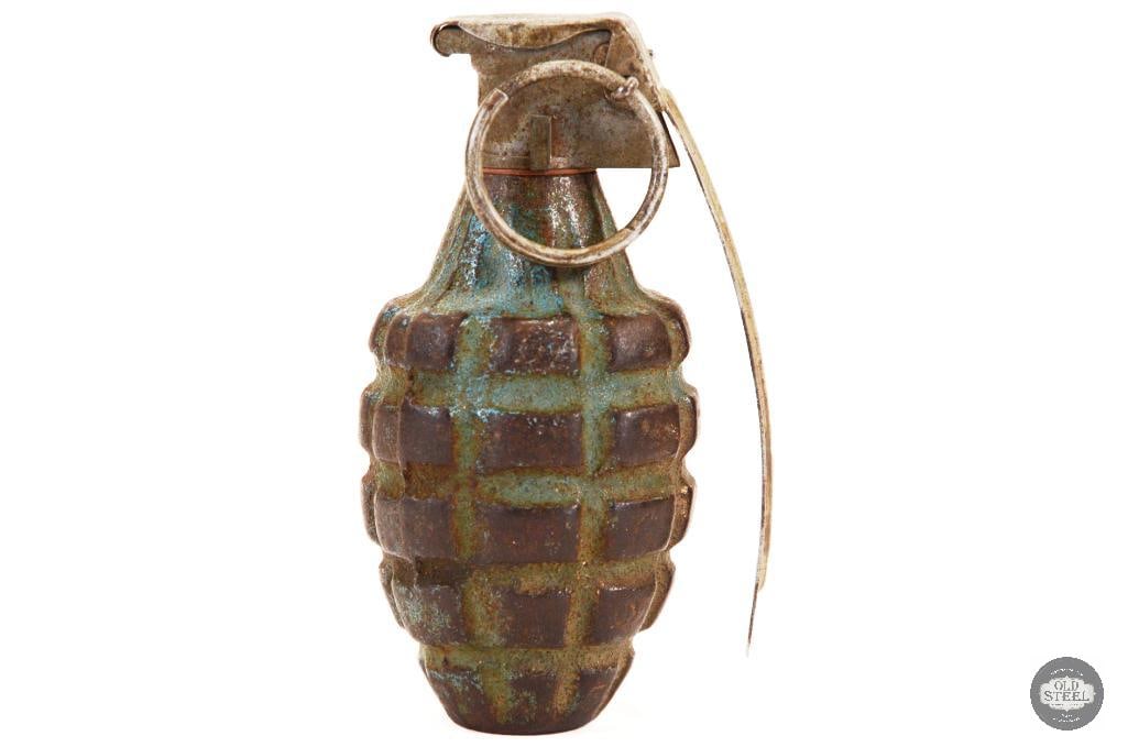 INERT US Mk II Fragmentation Grenade - M10A2 Fuze (1 of 2)