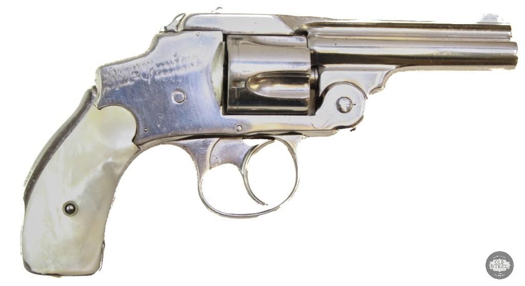 S&W 1st Model Safety Hammerless .38 S&W Nickel Plated Lemon Squeezer C&R (1 of 8)