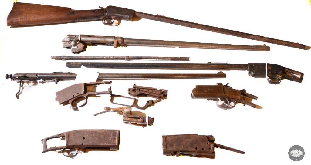 Assorted Gun Parts, Frames and Receivers - FFL: Mixed lot of various scrab frames, receivers and parts. THIS ITEM IS AS PICTURED WITH NO FURTHER ATTACHMENTS. ALL SALES ARE FINAL. PLEASE REFER
