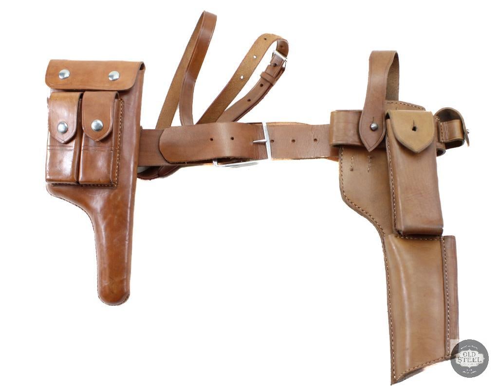 C96 Pistol Holster W/ Stock Holster Pouch & Gun Belt: C96 Pistol Holster W/ Stock Holster Pouch & Gun Belt THIS ITEM IS AS PICTURED WITH NO FURTHER ATTACHMENTS. ALL SALES ARE FINAL. PLEASE REFER TO TH