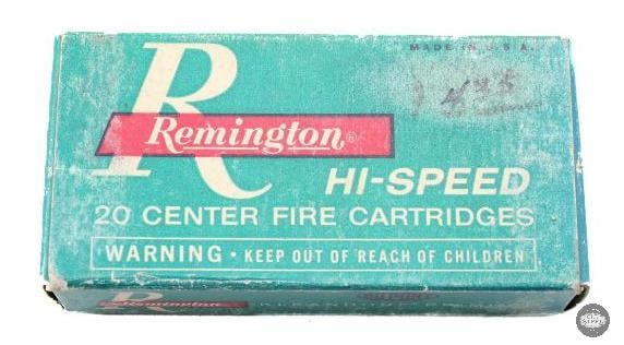 Box of Remington 222 Remington 50 Grain Soft Point Ammo 20 Rds. (1 of 1)